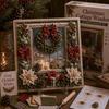 3D Christmas Snowman Fabric Poke Art DIY Kit Handmade DIY Fabric Poke Art Kit For Adults Beginner Friendly Vintage Xmas DIY Kit