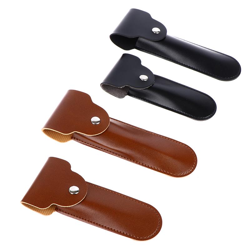 1Pcs Travel Pu Leather Razor Holder Case Bag For Manual Double Edge Safety Razor