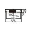 Panasonic LED Bracket Direct Mounted on Ceiling Wall Type Straight Pipe 20 Type Neutral White LGB85037LE1