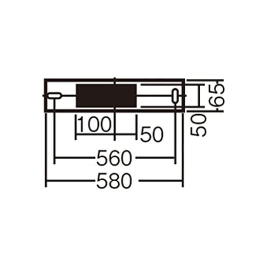 Panasonic LED Bracket Direct Mounted on Ceiling Wall Type Straight Pipe 20 Type Neutral White LGB85037LE1