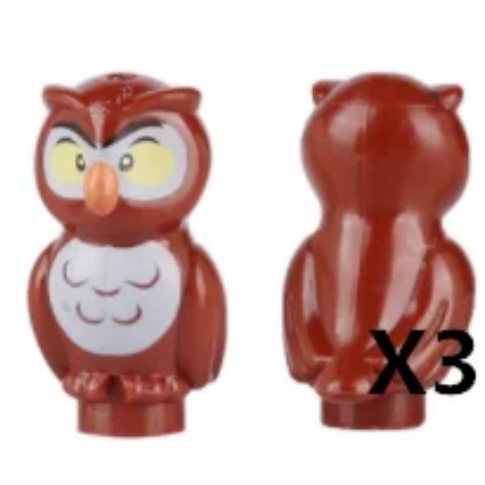MOC ZOO Farma Zvířat Stavební Kostky Sova Ještěrka Chobotnice Veverka Prase Pes Kuře Kočka Holub Myš Vlk Králík Mini DIY Kostka K060