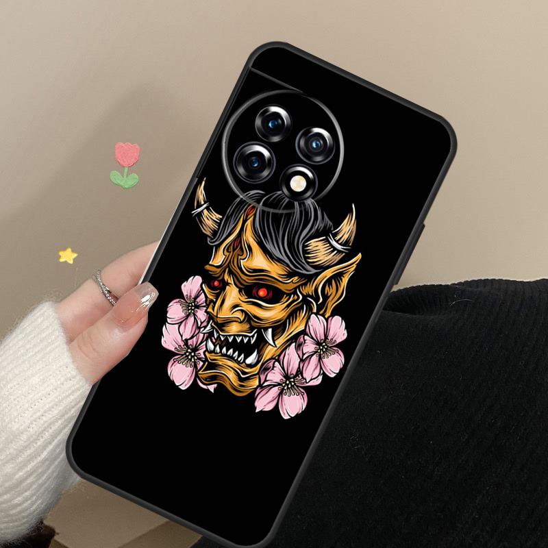 Hannya Demon Oni Cover For OnePlus Nord CE 4 2 3 Lite N20 N30 9 10 Pro 8T 9RT 10T 10R 12R 13R 11 12 13 Case