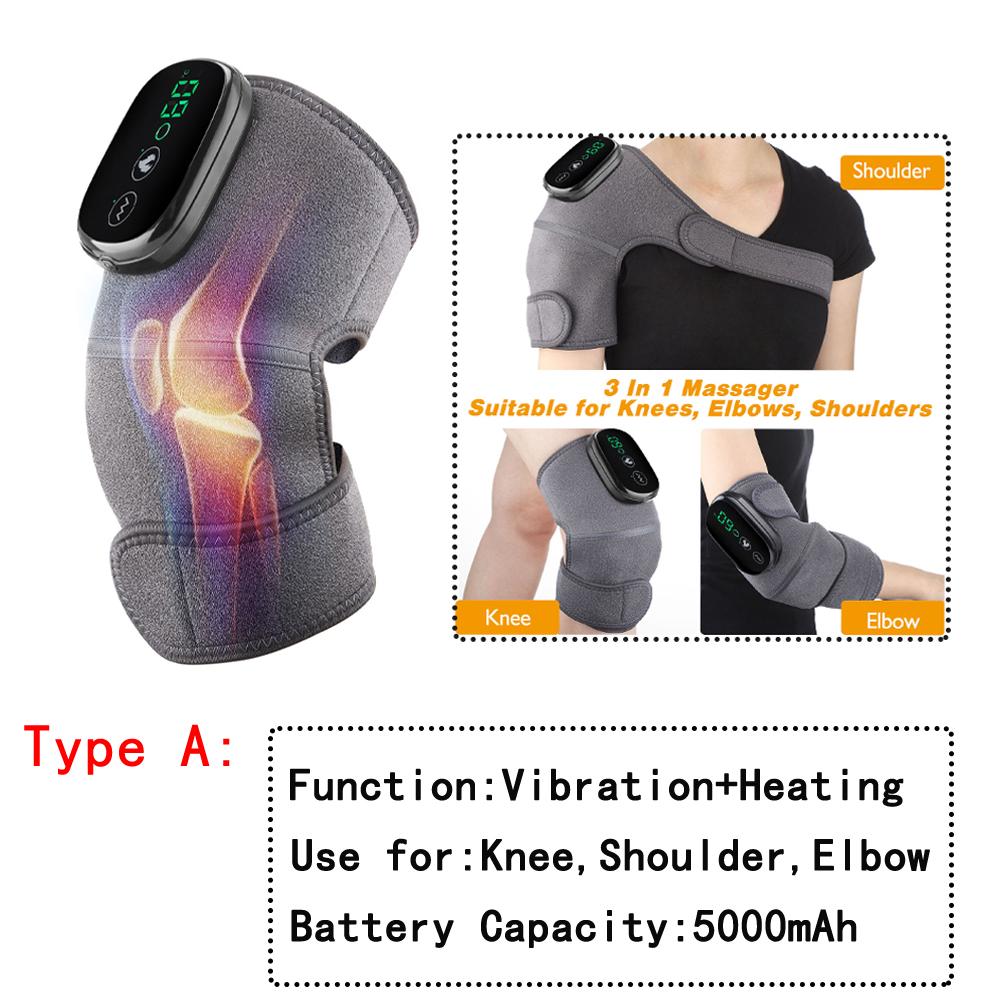 Electric Knee Pad Fast Heating Pad Knee Temperature Massager  Shoulder Elbow Joint Vibration Massage