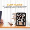 Metal Hollow Tree Bookend Lshaped Iron Desk Organizer For Kids And Students
