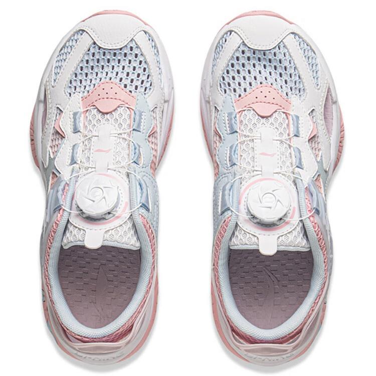 Li Ning Kids Sports Lifestyle Series Comfortable Lightweight Non-Slip Wear-Resistant Low-Top Sandals Kids sandals White Pink YKUV006-4