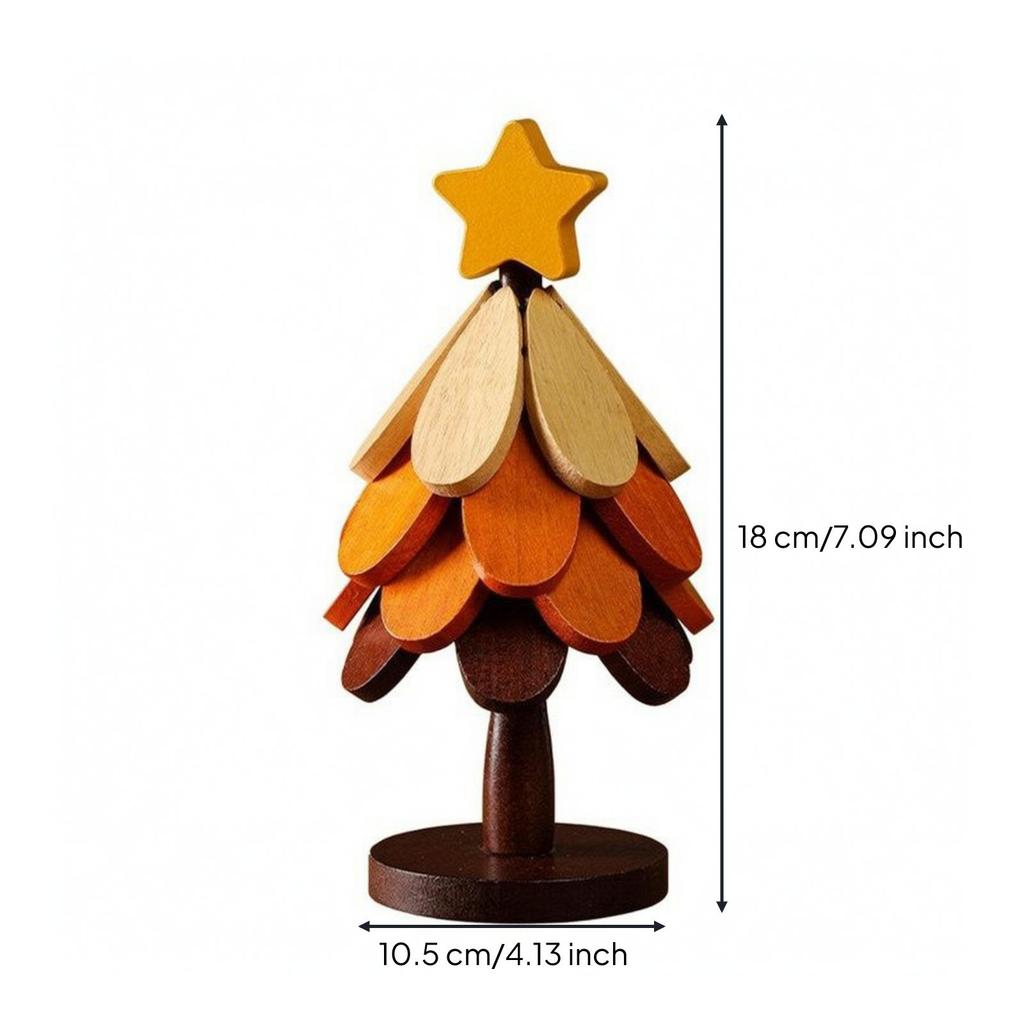 Christmas TreeShaped Wooden Pad AllPurpose Conifer with Layered Panels Easy to