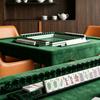 Mahjong Rack with Detachable Magnetic Pusher, Scalloped Acrylic Mah Jongg Tile Holder & Pusher Set, American Mahjong Accessories