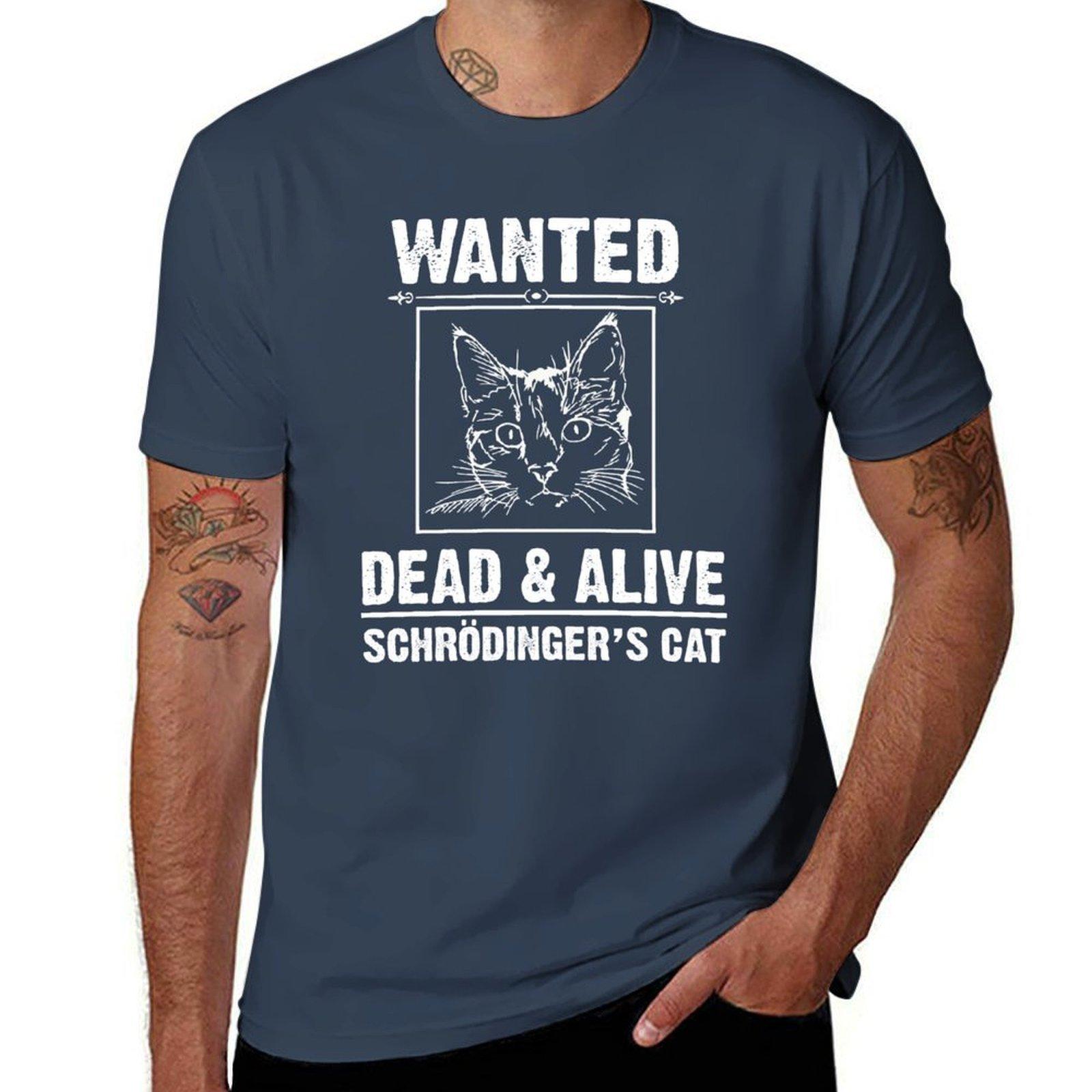 Schrodingers Cat Tshirt Nonshrink Basic Cotton Tshirt S