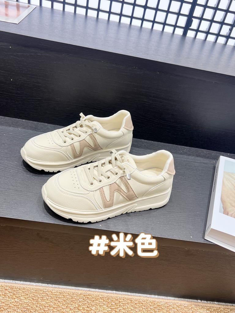 2025 Autumn Popular Sports Shoes Women's Thick Soles Increase In Height, Lightweight and Not Tiring Feet, Trendy Versatile Commuter Lace-up Casual