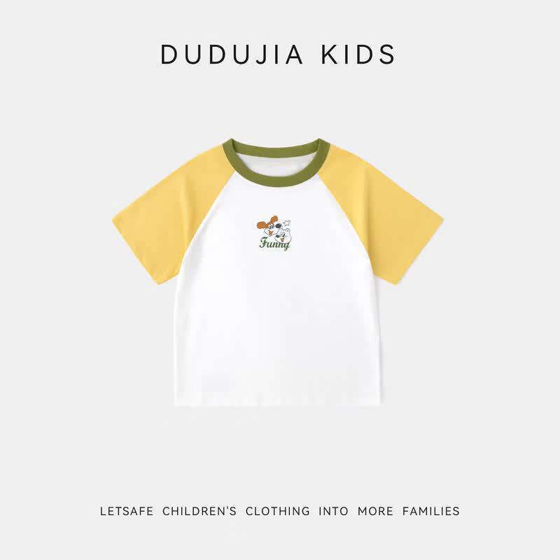 Dudujia Baby Summer Cotton Mesh Breathable Short-Sleeve T-Shirt