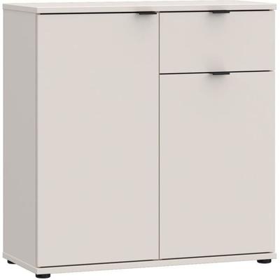 Small Storage Unit- Buffet - GANYMEDE - 2 Doors - 1 Drawer - Sand - 80.1 X 34.1 X 82.3 Cm