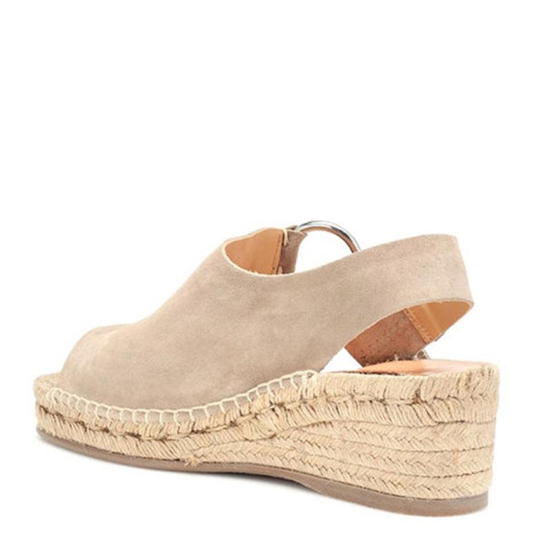 Womens Beach Summer Sandals Platform Espadrille Shoes Thick Bottom Fish Mouth