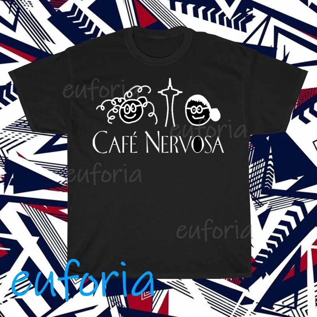 Cafe Nervosa Logo T-Shirt Funny Size S to 5XL M