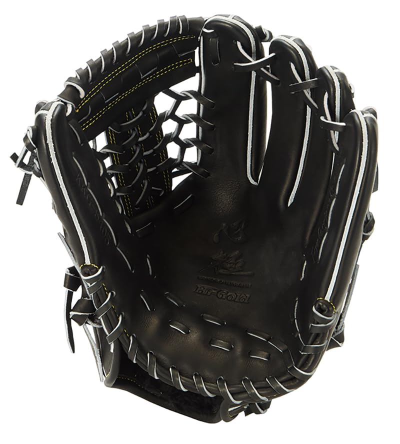HI-GOLD Shinkyoku KKG-5405 Black LH Standard Soft Baseball Glove, Right-Handed Throw, for Third Basemen and All-Around Players, and Infielders