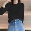 Women's Long Sleeve T-Shirt Crew Neck Thin Breathable Sun Protection Casual Loose Solid Color Top