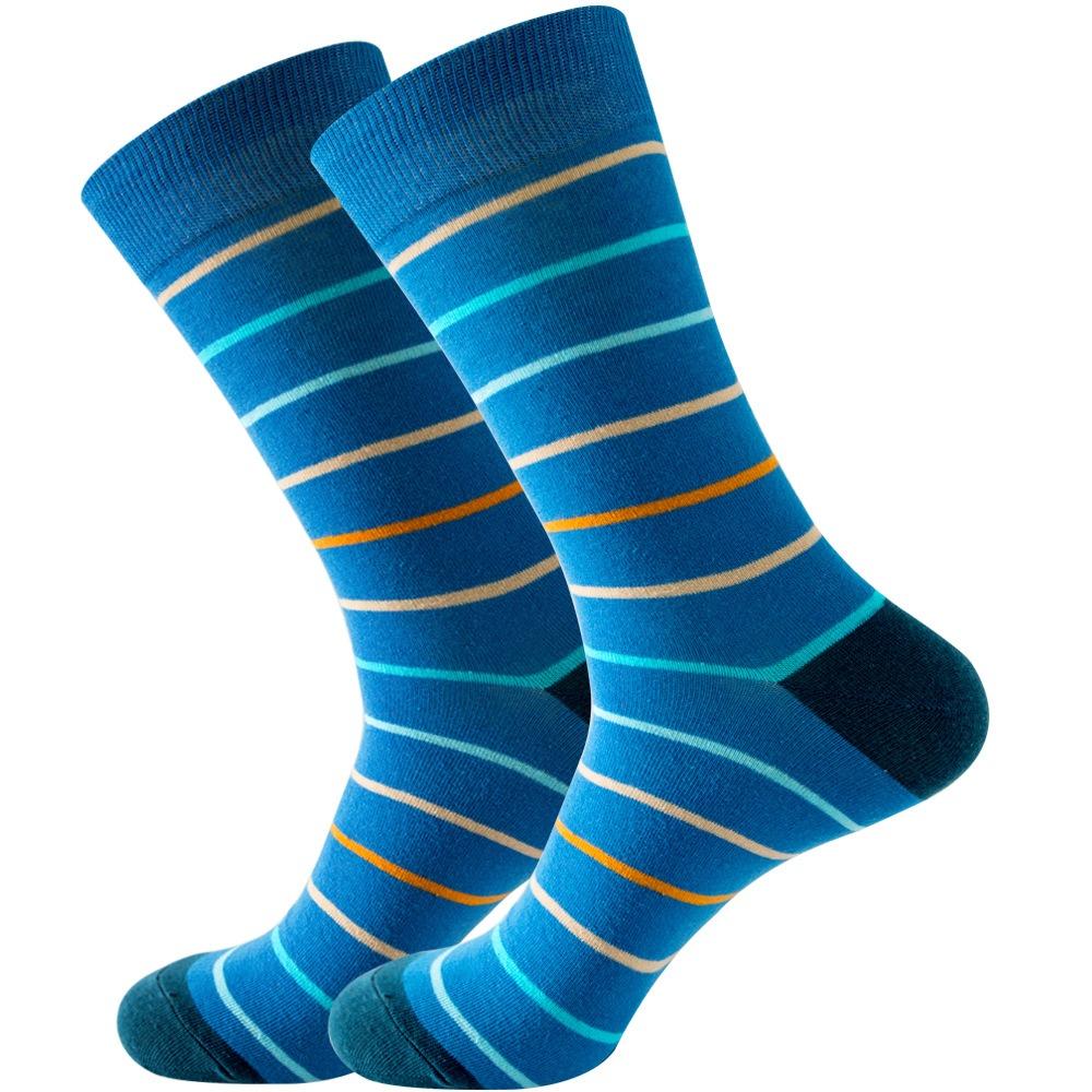 Striped multicolor street skateboarding funny socks for men and women