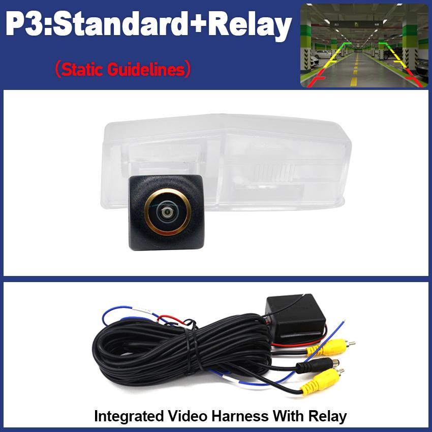 Backup Rear View Camera For Toyota Venza 2008~2017 Prius XW30 2009~2015 Golden Lens Night Vision License Plate Parking Camera