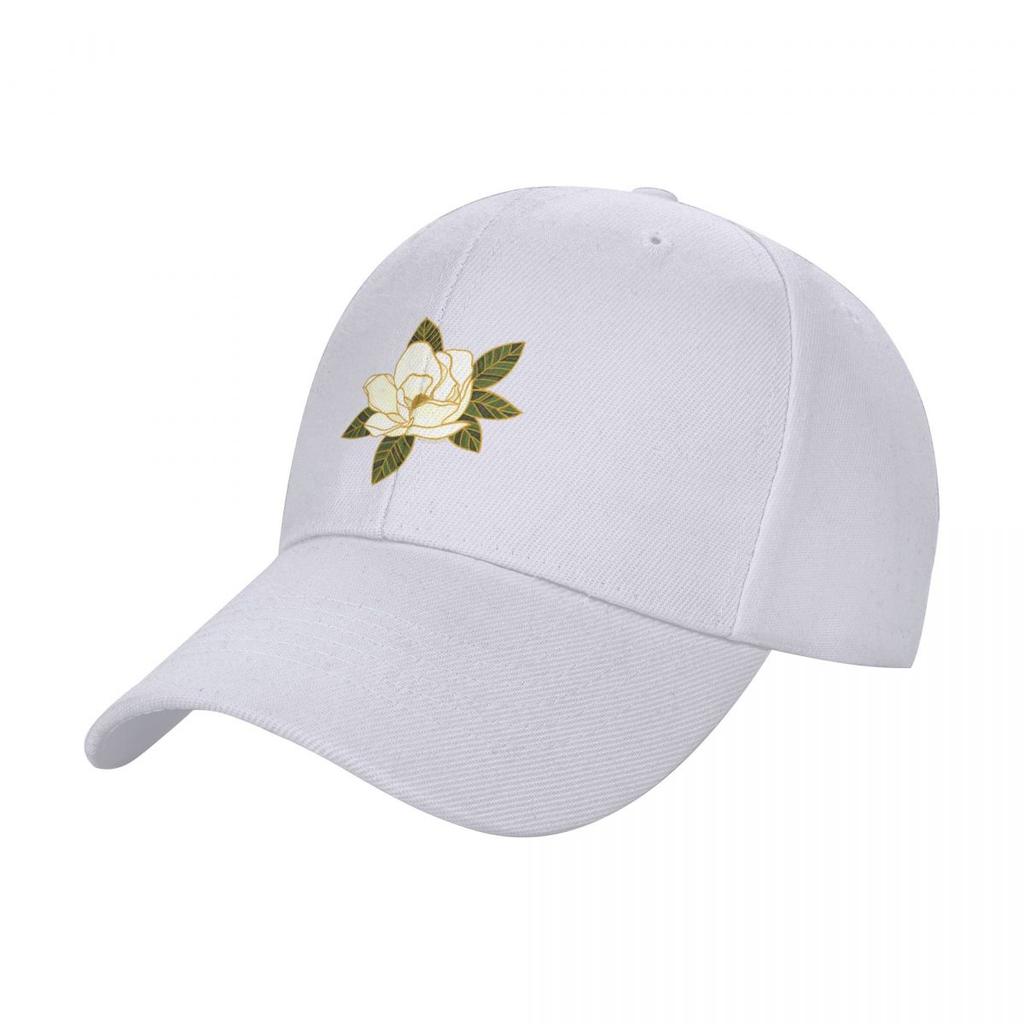 Magnolia Flower Baseball Cap Beach Bag Visor Luxury Cap Fashion Beach Men Golf Wear Women's