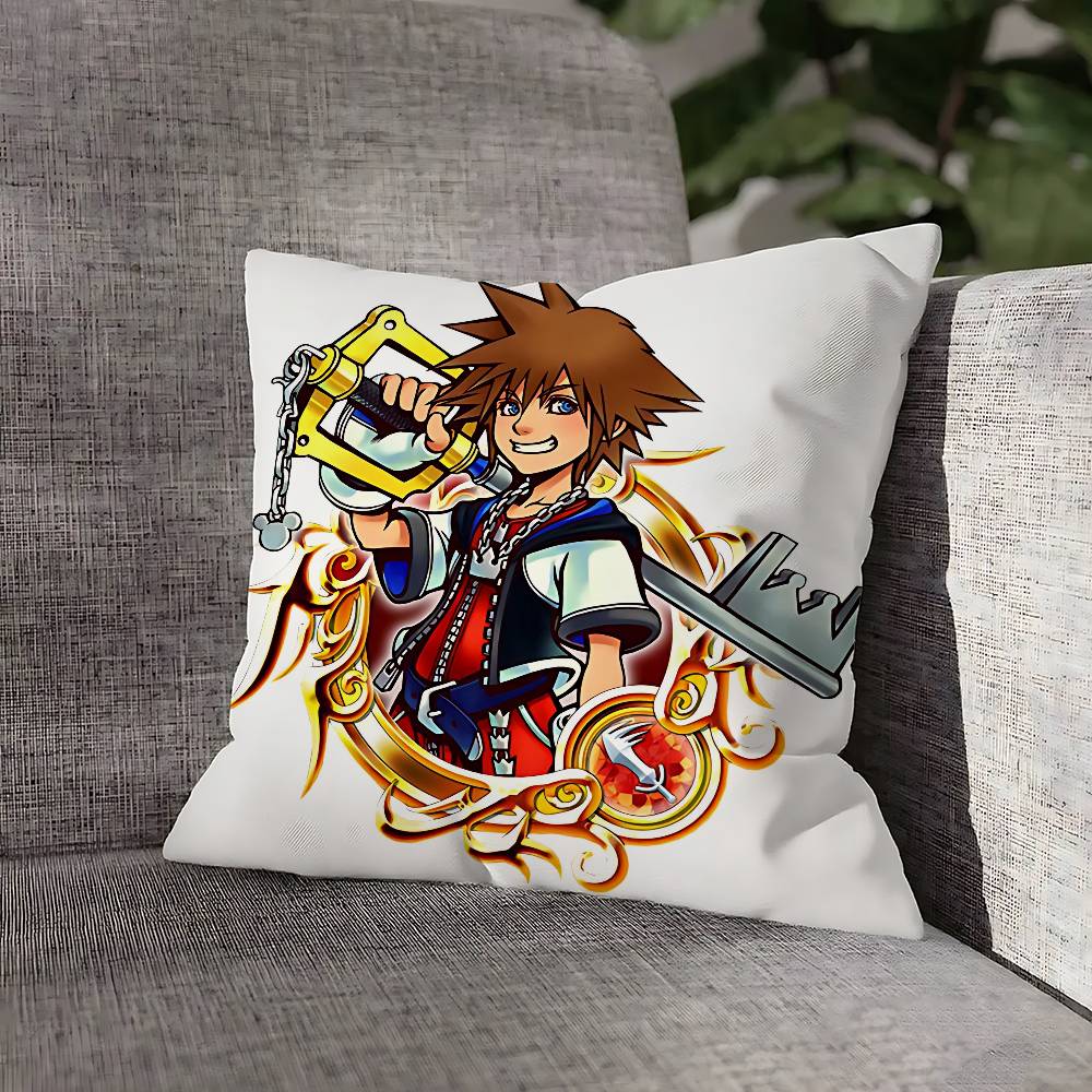 

K-Kingdom Game H-Hearts Pillow Case For Sofa Decor Car Office Room Printing Cushion Cover Decorations and Protector 12x12Inch