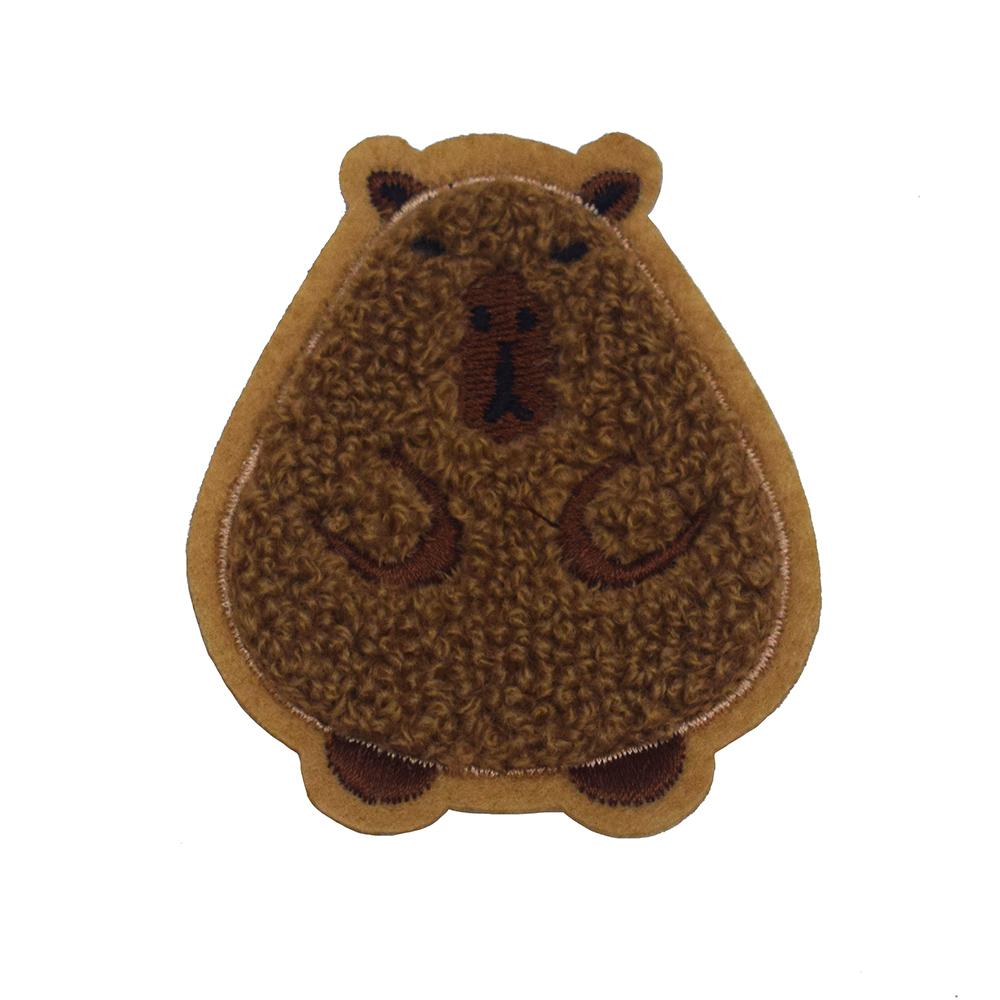 

5 шт. Вышивка полотенцем Нашивки капибары Аппликация Нашивка для одежды Украшение