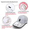 Summer Mesh Solar Energy Fan Baseball Cap For Women Men Adjustable Breathable Caps Outdoor Sports Quick Dry Running Hat Cap
