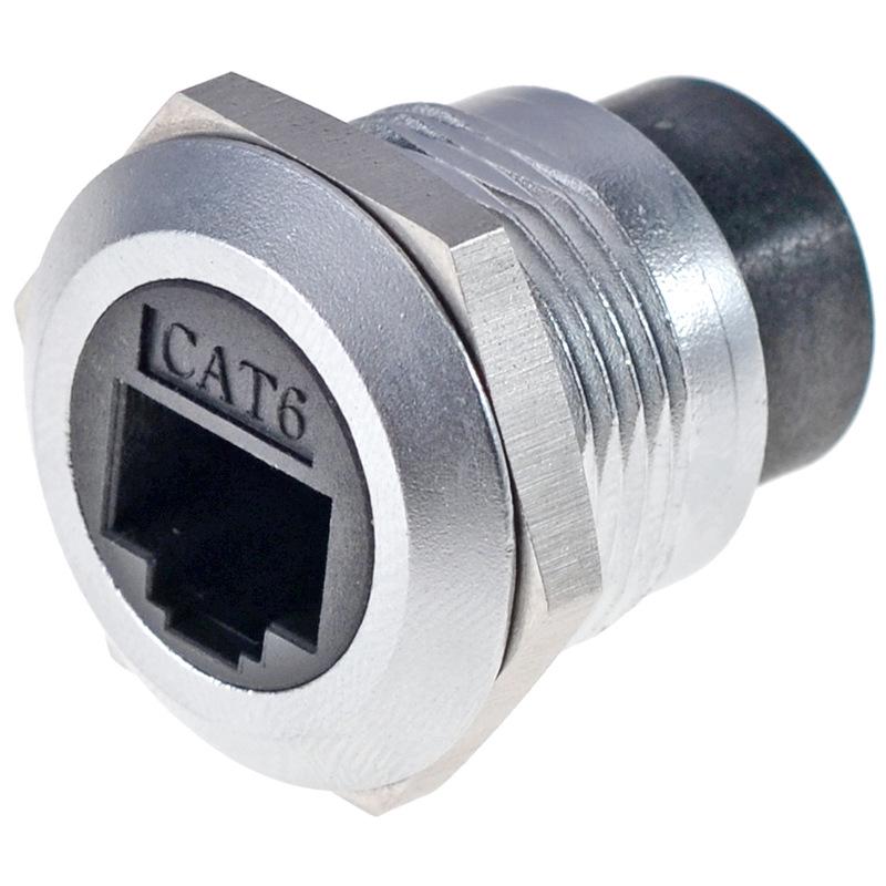 RJ45 CAT6 Round Female Module Connector for Data Network Extension Panel