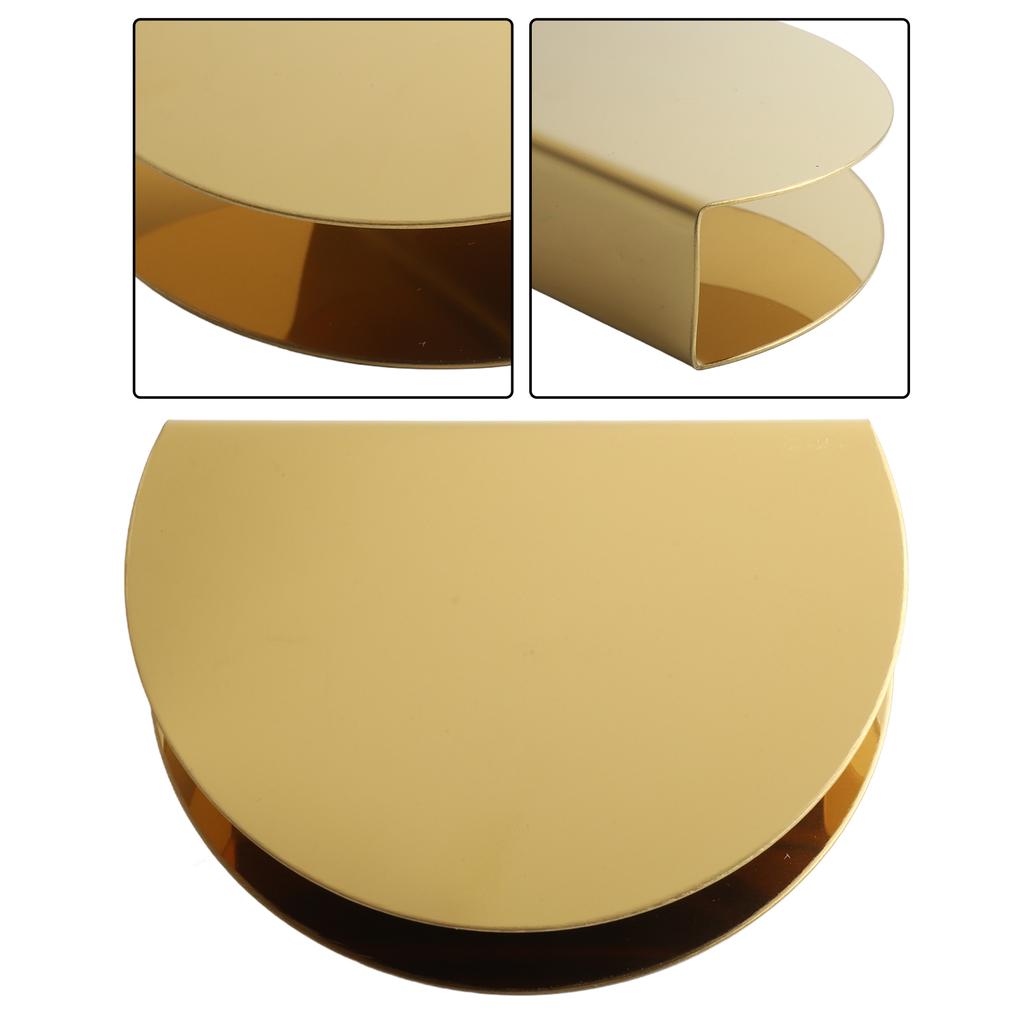 1PCS Stainless Steel Table Napkin Holder Half Round Tissue Dispenser For Home Wedding Party Decorations Kitchen Accessories