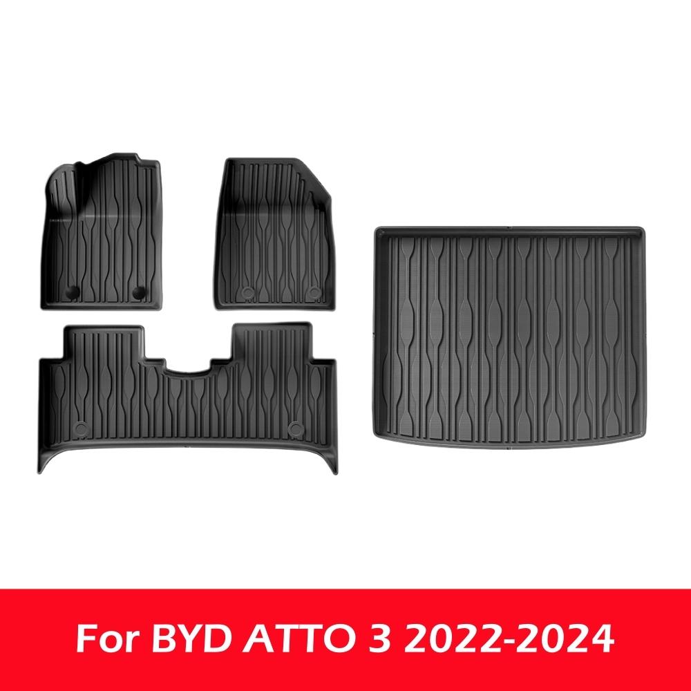 For BYD ATTO3 2025-2025 TPE Floor Mats All-Weather Anti-Slip Waterproof Left-hand Drive Floor Carpets