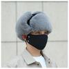 Men's Windproof Lei Feng Winter Hat with Ear Protection - Thick, Warm, and Plush for Cycling Outdoors