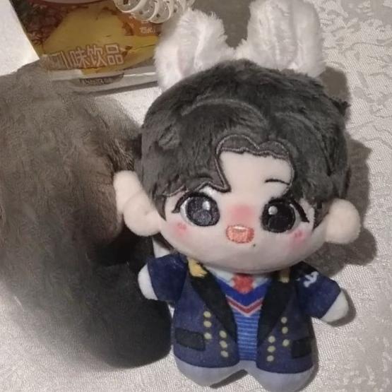 10Cm 2D Earth Bojun Yixiao Nanbo Ball Nanbo Hare Animated Plushie Figures Cotton Figure Adorable Keycharm Plush Figure Cushioned Birthday Treat
