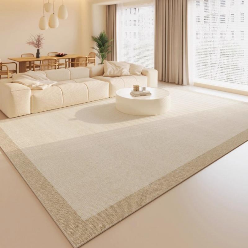Light Luxury Advanced Living Room Carpet Nordic Modern Large Size Sofa Coffee Table Rug Simple Home Decor Bedroom Bedside Mat