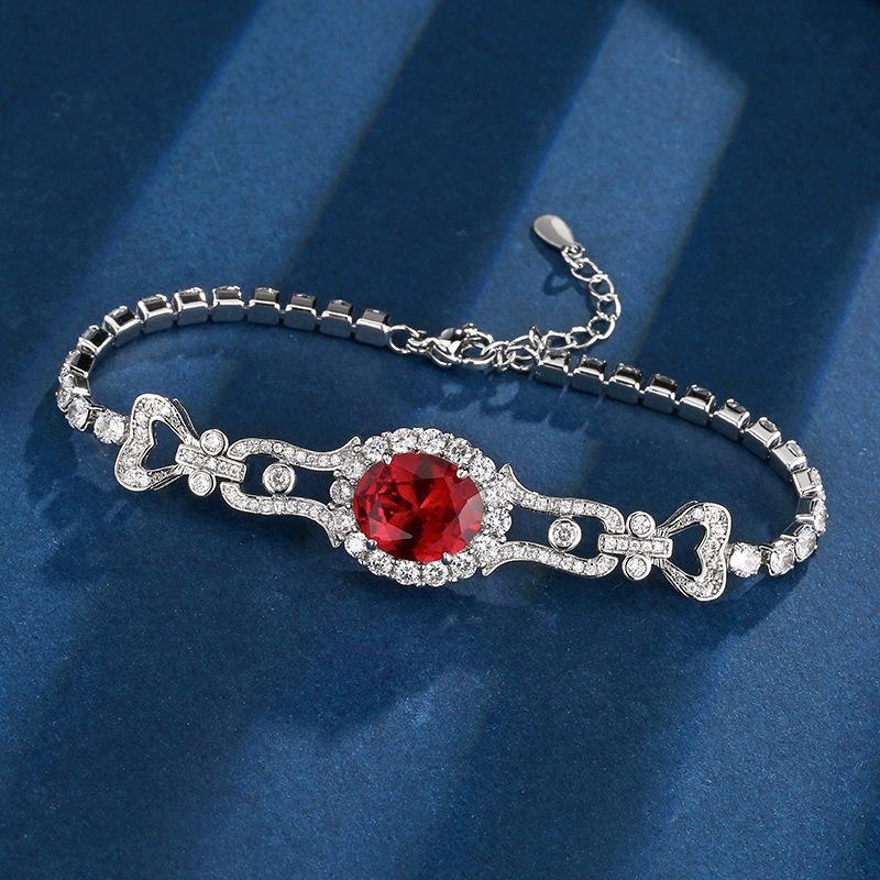 Jewelry Retro Simulation Colored Treasure Egg-Shaped Temperament Bracelet Jewelry Women 10 * 12