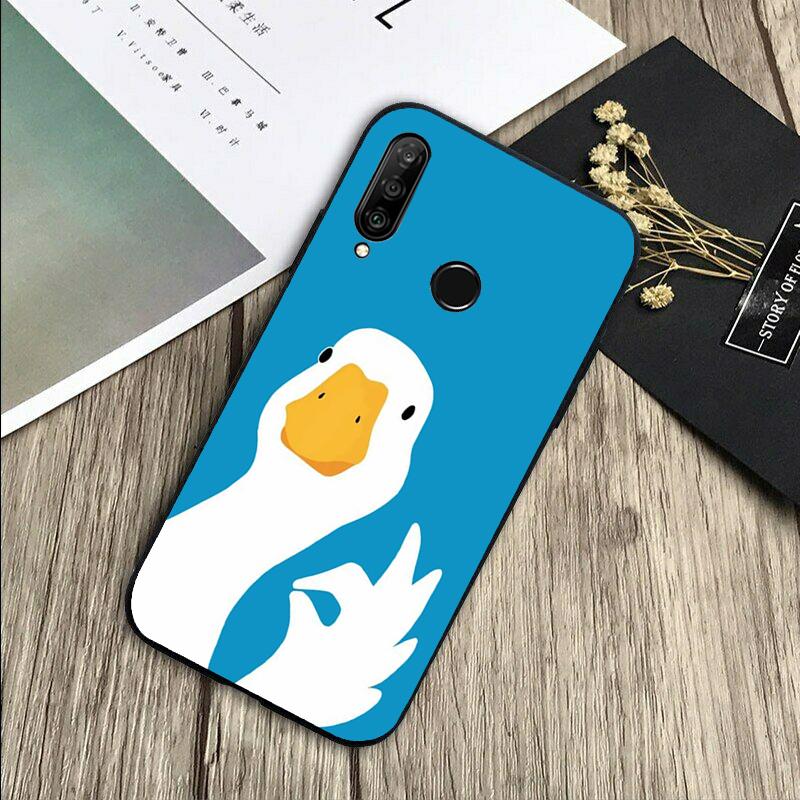 Cartoon Cute Goose For Huawei Nova Y72 Y73 Y90 Y70 Y60 Y91 Y61 12s 12i 11i 8i 9 10 SE P40 Lite P60 P30 Pro Case