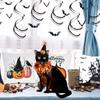 Spider Halloween Cat Costume Pumpkin Pet Halloween Supplies Kawaii Cat Collar Hat Set  Dress Up