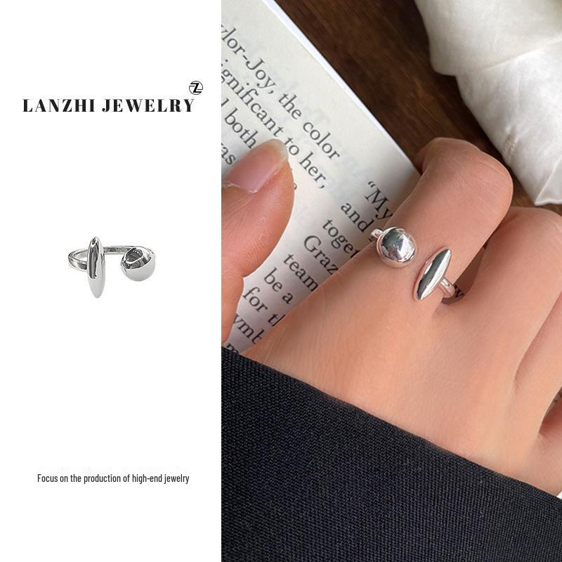 

Кольцо Lanzhi Снежинка из стерлингового серебра 925 пробы - Минималистичный корейский стиль, Уникальное, Не тускнеющее украшение для женщин. Adjustable