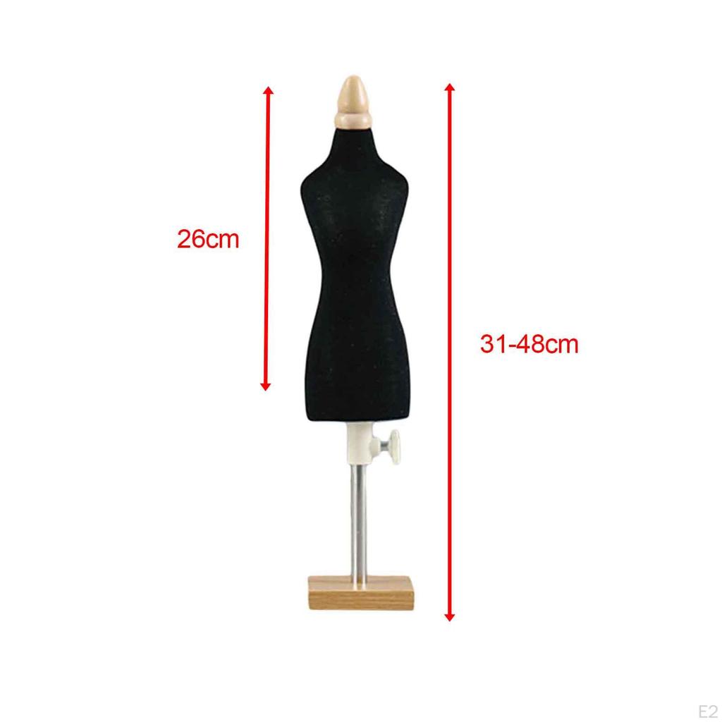 Doll Display Mannequin Torso Stand for Dress Design And Decoration in Dollhouse