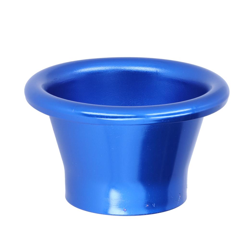 2.6in Cold Air Intake Turbo Horn Velocity Stack Adapter CNC Aluminum Car Modification Part Blue