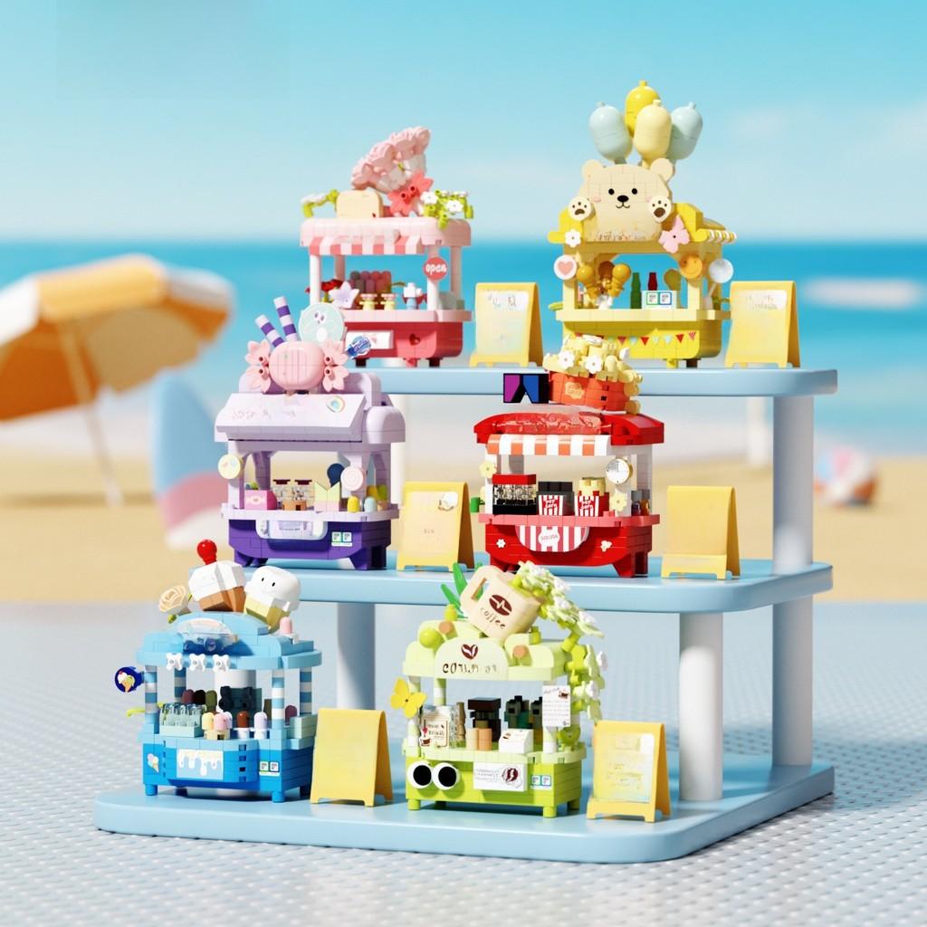 Urban Scene Toy Assembly Kit Building Blocks For Creative Home Decor