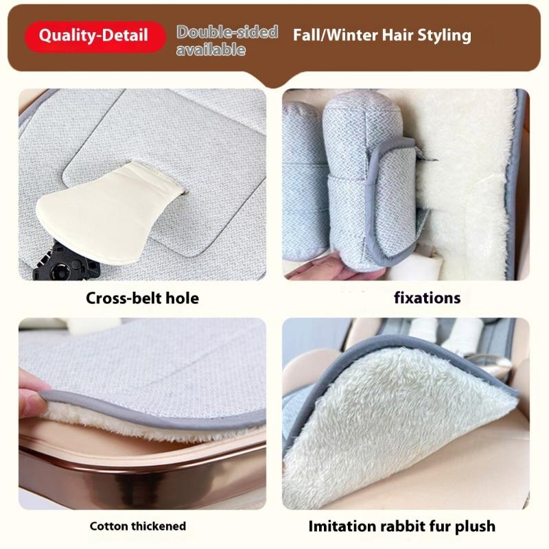 Moisture Wicking Strollers Cushion Reversible Polyester Fabric Easy Installation No Tool Needed Baby Cart Accessory