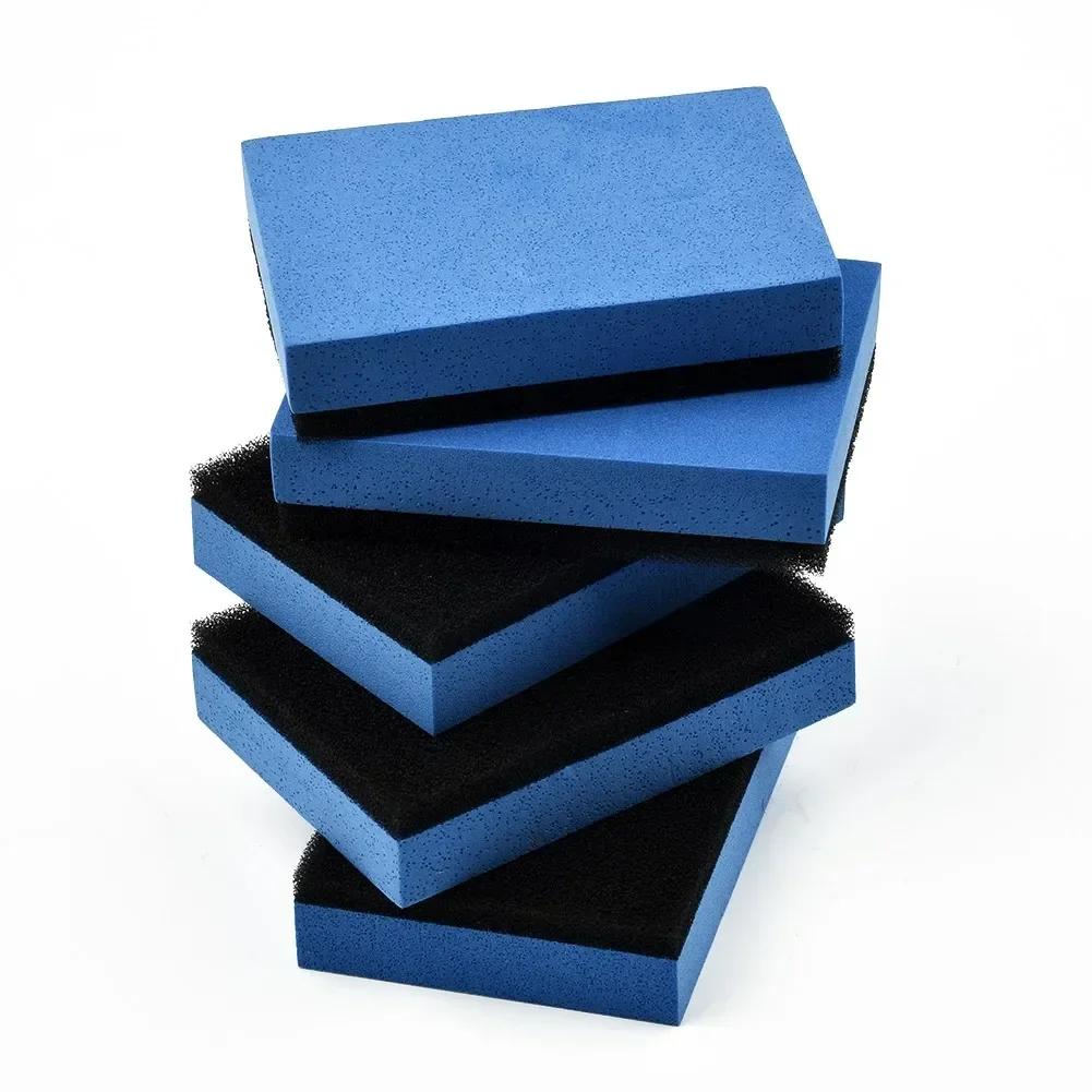10pcs Cars Ceramic Coating Sponge Applicators Easy Cleaning Leather Polished Pads Foam Microfiber Common Cleaning Supplies