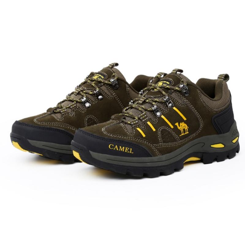 Outdoor Green Men's Hiking Boots Comfortable Non-Slip Climbing Shoes Men Sneakers Plus Size 45 Breathable Trekking Shoes For Men