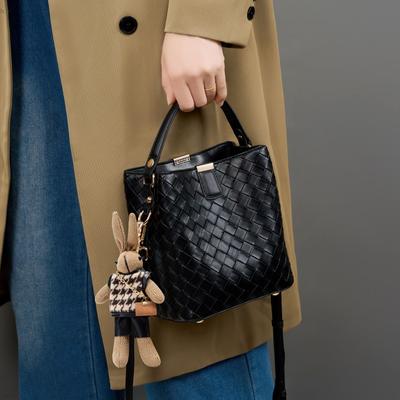 Bags Women's Bucket Bags Women's New Leather Women's Bags Large Capacity Woven Bags Crossbody Bags Handbags Tide