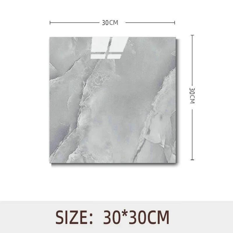 10pcs Waterproof Imitation Marble Wood Tile Floor Stickers 30*30cm Bathroom Home Decoration DIY Self-adhesive Wall Stickers