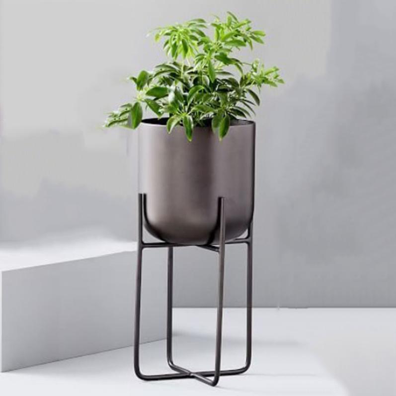 Nordic Plant Shelves Simple Balcony Decoration Flower Pot Stand Living Room Modern Flower Pot Rack Outdoor Garden Furniture
