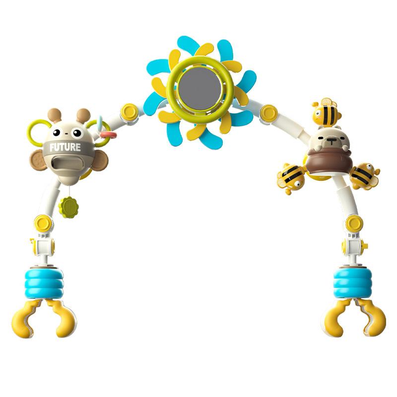 

Мультяшные детские мобили Подарок для новорожденного Пчела Подвеска на кроватку Погремушка для младенца Регулируемые погремушки на кроватку Подвесная игрушка 0-12 месяцев Развивающие игрушки