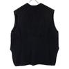 JANE SMITH 21WKN-809S Black Oversized V-Neck Wool Vest Best S blackUsed