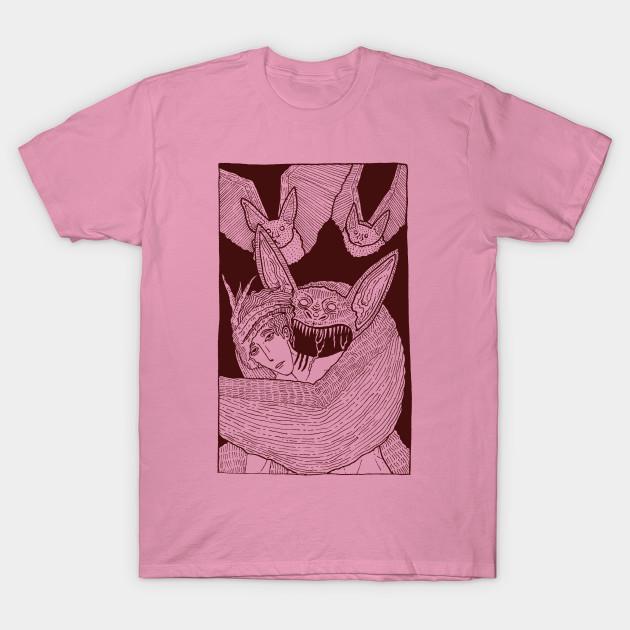 Ayollar futbolkasi Pipisanguisuge Vampir g'ori ko'rshapalak gumanoid Harajuku bosma kawaii futbolka yozgi qisqa yengli ayollar futbolkasi top