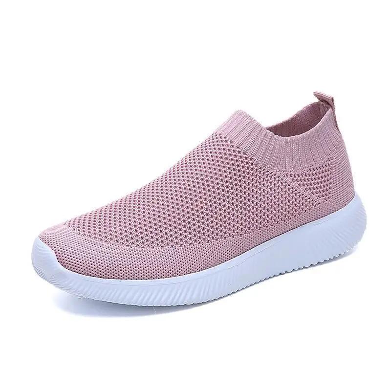 2024 Ademende Mesh Platform Sneakers voor dames Instapper Zachte Zool Unisex Casual Schoenen Superlicht Comfort Koppel Sportschoenen