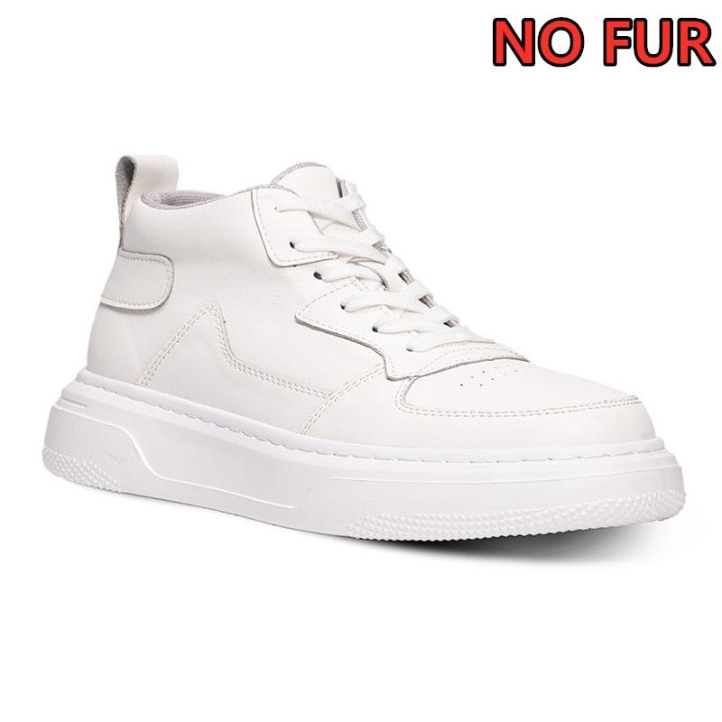 Autumn/Winter Plush Lift Sports Sneakers Men Elevator Height Increase Insole 6cm Man Leisure Plus Size 35-47