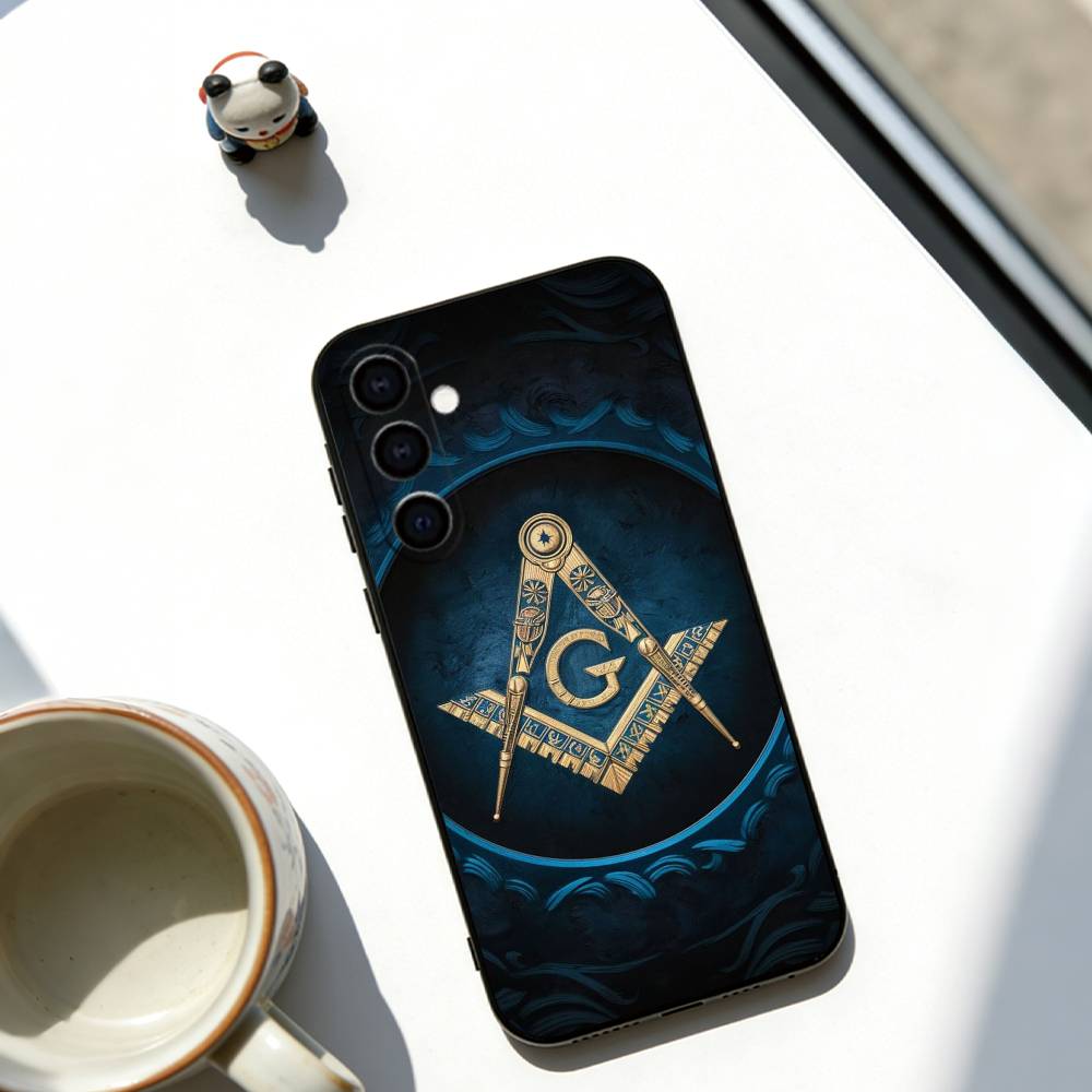 F-Freemasonry S-Symbol Phone Case Soft black For Samsung Galaxy A73,A72,A71,A70,A53,A52,A51 Samsung a71 5g